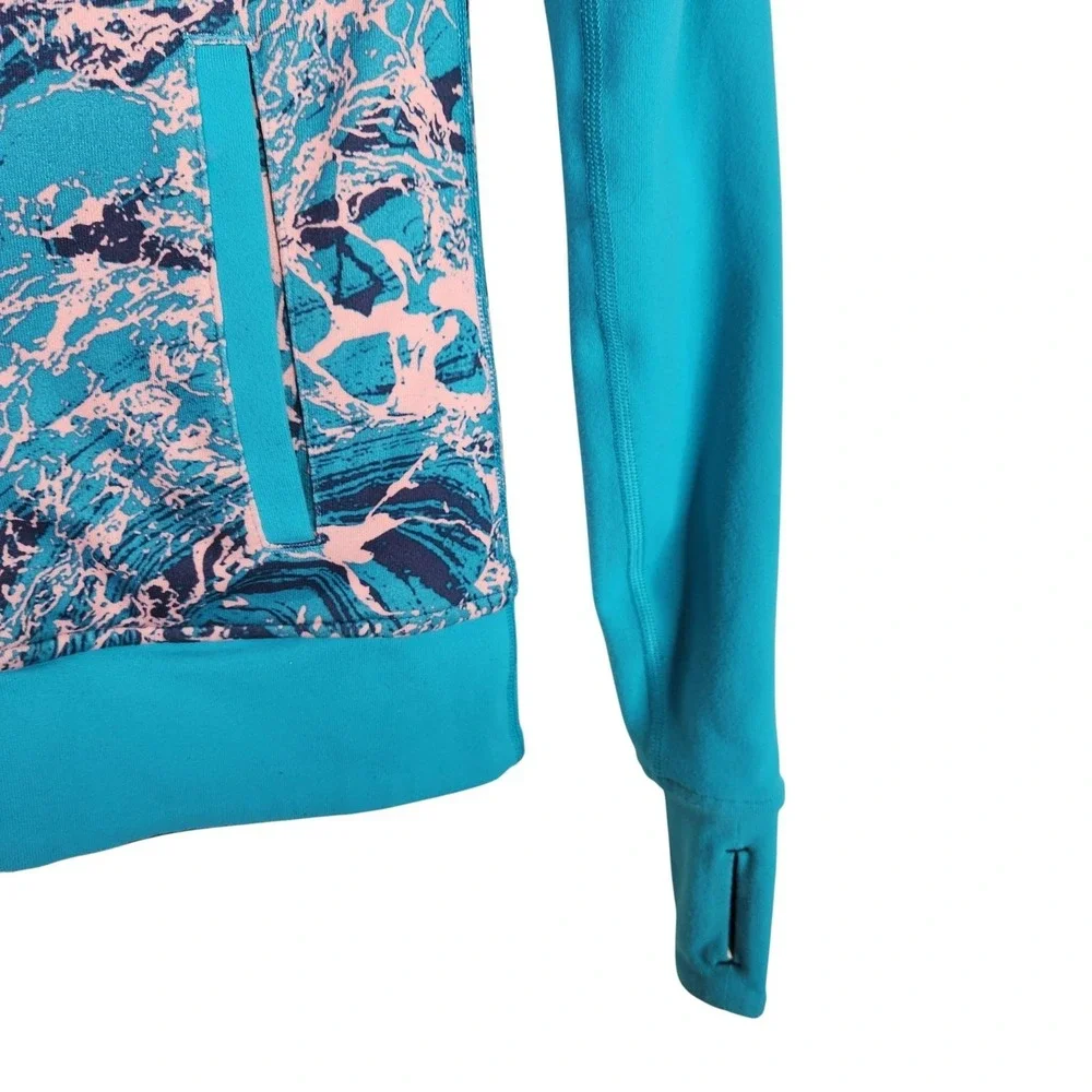 Ivivva Stellar Switch Up Track Jacket Girls 10 Reversible‎ Zip Thumbhole Top